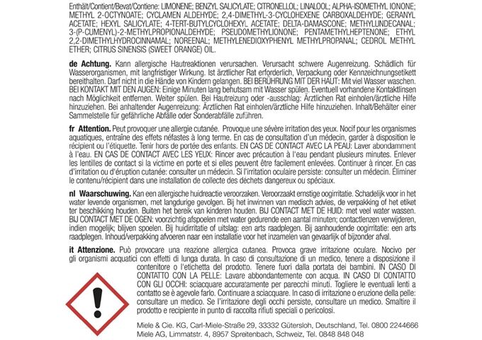 Miele Duftflakon DryFresh de,fr,nl,it