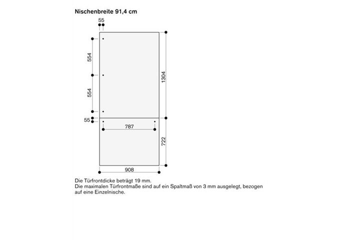 Gaggenau RA 421910 Edelstahltür 91,4cm für RB491